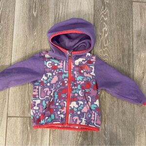 North Face zip up fleece lightweight jacket